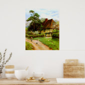 旧英語国コテージポスター ポスター (キッチン)