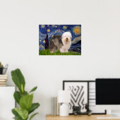 旧英語(F) - Starry Night ポスター (ホームオフィス)