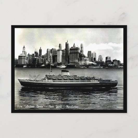旧葉書 – 「アンドレア・ドリア」。 ポストカード (正面)