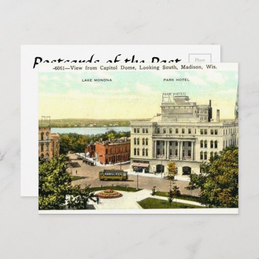 旧葉書 – ウィスコンシン州マディソン ポストカード (正面/裏面)