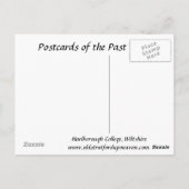 旧葉書 – ウィルトシャー州マールボロー大学 ポストカード (裏面)
