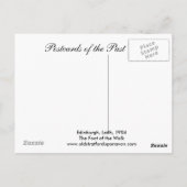 旧葉書、エディンバラ、レイス、ウォーク足 ポストカード (裏面)