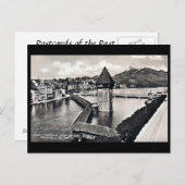 旧葉書 – カメルブルッケ,ルツェルン,スイス ポストカード (正面/裏面)