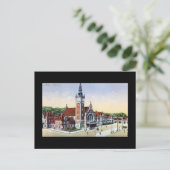 旧葉書・グダンスク（ダンツィヒ）鉄道駅 ポストカード (スタンド正面)