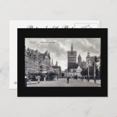 旧葉書,グダンスク/ダンツィヒ – Kohlenmarkt ポストカード (正面/裏面)