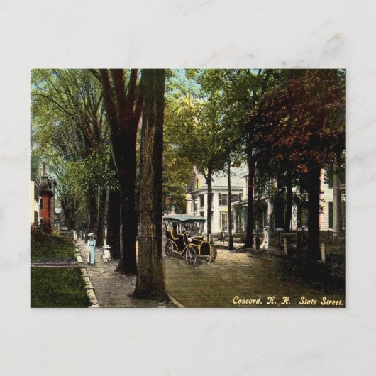 旧葉書 – コンコード、ニューハンプシャー ポストカード (正面)