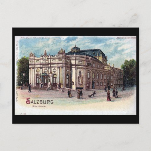 旧葉書 – ザルツブルグ，オーストリア ポストカード (正面)
