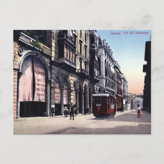 旧葉書 – ジェノヴァ（イタリア） ポストカード (正面)