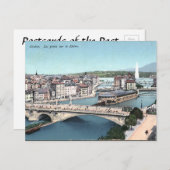 旧葉書 – ジュネーブ，スイス ポストカード (正面/裏面)