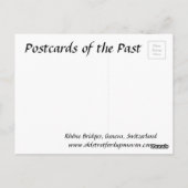 旧葉書 – ジュネーブ，スイス ポストカード (裏面)