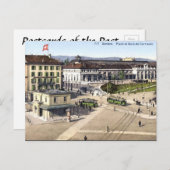 旧葉書 – ジュネーブ,スイス ポストカード (正面/裏面)