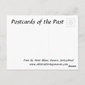 旧葉書 – ジュネーブ，スイス ポストカード (裏面)