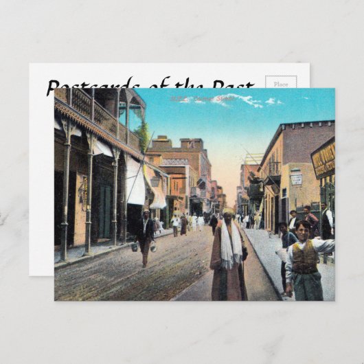 旧葉書 – スエズ,エジプト ポストカード (正面/裏面)