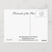 旧葉書、ストラトフォード・オン・エイボン、シアター ポストカード (裏面)