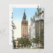 旧葉書 – スペイン，セビリア ポストカード (正面/裏面)