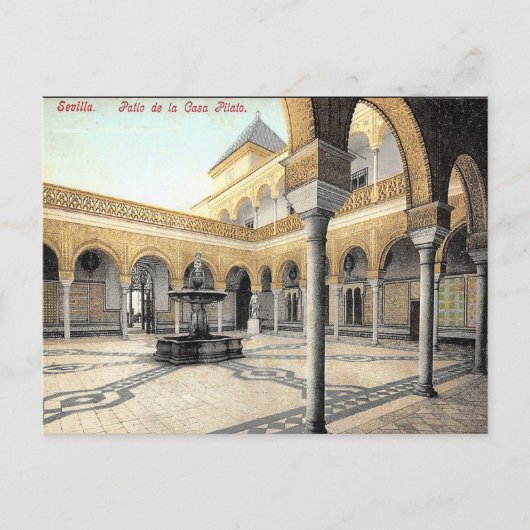 旧葉書 – スペイン，セビリア ポストカード (正面)