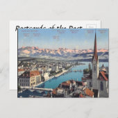 旧葉書 – チューリッヒ，スイス ポストカード (正面/裏面)