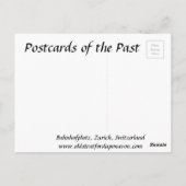 旧葉書 – チューリッヒ，スイス ポストカード (裏面)