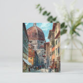 旧葉書 – ドゥオモ、フィレンツェ、イタリア ポストカード (スタンド正面)