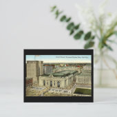 旧葉書、ニューヨーク市中央駅 ポストカード (スタンド正面)