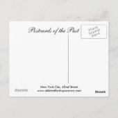 旧葉書，ニューヨーク市第42通り ポストカード (裏面)