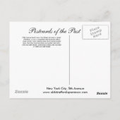 旧葉書、ニューヨーク市5番街 ポストカード (裏面)