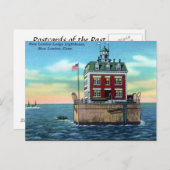 旧葉書 – ニューロンドン、コネチカット ポストカード (正面/裏面)