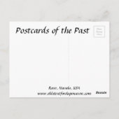 旧葉書 – ネバダ州レノ。宇佐 ポストカード (裏面)