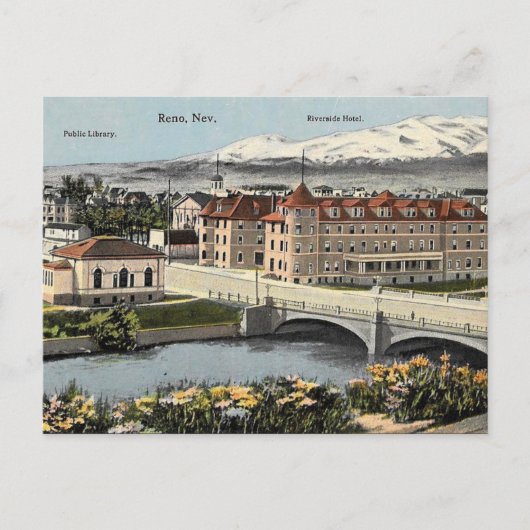 旧葉書 – ネバダ州レノ。宇佐 ポストカード (正面)