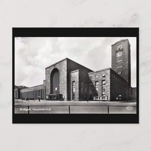 旧葉書 – ハウプトバーンホフ,シュトゥットガルト ポストカード (正面)