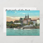 旧葉書 – バーゼル，スイス ポストカード (正面/裏面)