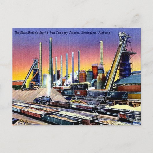 旧葉書 – バーミンガム,アラバマ ポストカード (正面)