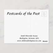 旧葉書 – バーモント・バーリントン ポストカード (裏面)