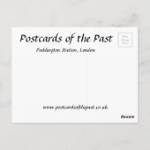 旧葉書 – パディントン駅，ロンドン ポストカード (裏面)