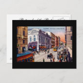 旧葉書、パレルモ、シチリア ポストカード (正面/裏面)