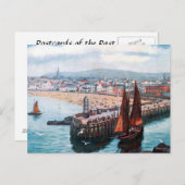 旧葉書 – ピール、マン島 ポストカード (正面/裏面)