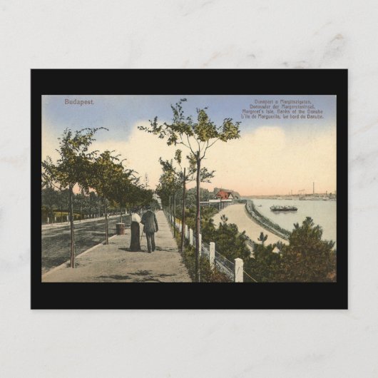 旧葉書 – ブダペスト,ダヌベの銀行, 1916 ポストカード (正面)