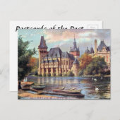 旧葉書 – ブダペスト，ハンガリー ポストカード (正面/裏面)