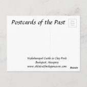 旧葉書 – ブダペスト，ハンガリー ポストカード (裏面)