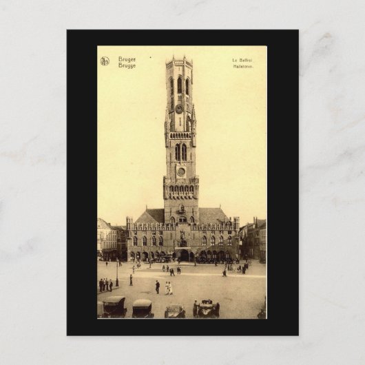 旧葉書、ブルージュ ポストカード (正面)