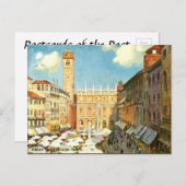 旧葉書 – ベローナ，イタリア ポストカード (正面/裏面)