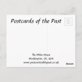 旧葉書 – ホワイトハウス,ワシントンDC ポストカード (裏面)