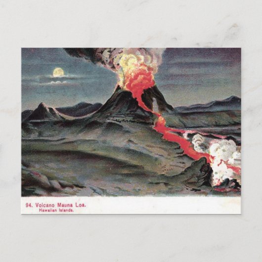 旧葉書 – マウナロア，ハワイアン諸島 ポストカード (正面)