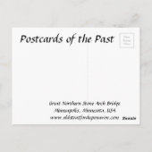 旧葉書 – ミネソタ，ミネアポリス ポストカード (裏面)