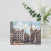 旧葉書 – ミュンヘン，マリエンプラッツ。 ポストカード (スタンド正面)