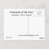 旧葉書 – ミュンヘン，マリエンプラッツ。 ポストカード (裏面)