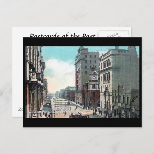 旧葉書 – ヨハネスブルグ通り人事官 ポストカード (正面/裏面)