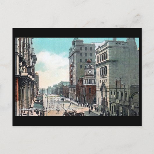 旧葉書 – ヨハネスブルグ通り人事官 ポストカード (正面)