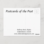 旧葉書 – レジーナ,サスカチュワン ポストカード (裏面)