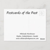 旧葉書 – レジーナ，サスカチュワン ポストカード (裏面)